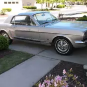 1965 Silver Ford Mustang thumbnail