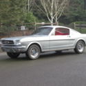 1965 smoky silver grey Ford Mustang thumbnail