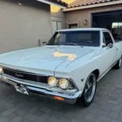 1966 White Chevrolet El Camino thumbnail