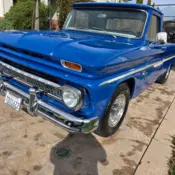 1966 Blue Chevrolet C20 Longbed thumbnail