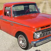 1966 Red Ford F-100 thumbnail