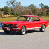 1966 Red Ford Mustang thumbnail