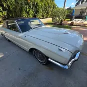 1966 White Ford Thunderbird thumbnail