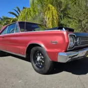 1966 Burgundy Plymouth Satellite thumbnail