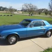 1967 Blue Ford Mustang thumbnail