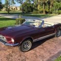 1967 Burgundy Ford Mustang thumbnail