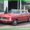 1967 Red Ford Mustang thumbnail