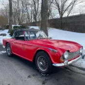 1967 Red Triumph TR4A thumbnail