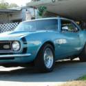 1968 tripoli turquoise Chevrolet Camaro thumbnail