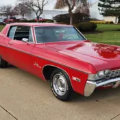 1968 Red Chevrolet Impala thumbnail