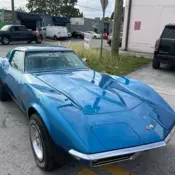 1968 Blue Chevrolet Corvette thumbnail