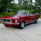 1968 RED Ford Mustang thumbnail
