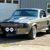 1968 Pepper Gray Ford Mustang thumbnail