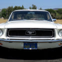 1968 White Ford Mustang thumbnail