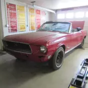 1968 Red Ford Mustang thumbnail