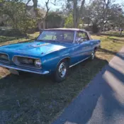 1968 Blue Plymouth Barracuda thumbnail