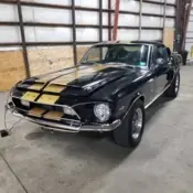 1968 Black Shelby GT500 Fastback thumbnail
