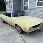1969 Yellow Chevrolet Camaro thumbnail