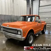 1969 Orange Chevrolet C-10 4X4 CLEAN TITLE thumbnail
