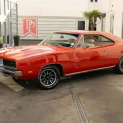 1969 Bright Red Dodge Charger thumbnail