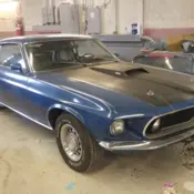 1969 Blue Ford Mustang thumbnail