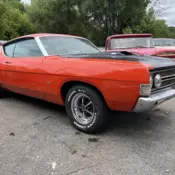 1969 Orange Ford Torino thumbnail