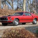 1969 Candy Apple Red Ford Mustang thumbnail