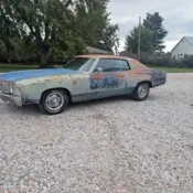 1970 Blue Chevrolet Monte Carlo 7.4 thumbnail