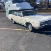 1971 White Ford Station Wagon thumbnail