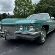 1972 Turquoise Cadillac Coupe DeVille thumbnail