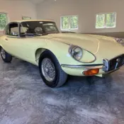 1972 Yellow Jaguar E Type V12 thumbnail