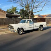 1973 White Dodge Ram thumbnail