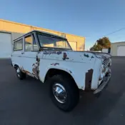 1973 White Ford Bronco thumbnail