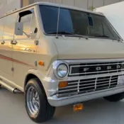 1973 Tan Ford E-Series Van thumbnail