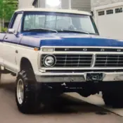 1973 Blue Ford F-250 thumbnail