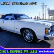 1973 White Mercury Courgar Convertible thumbnail