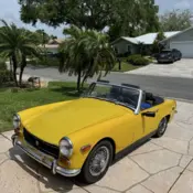 1973 Yellow MG Midget thumbnail
