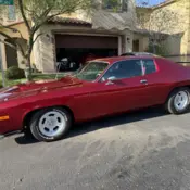 1973 candy apple red Plymouth satelite thumbnail