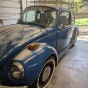 1973 Blue Volkswagen Super Beetle thumbnail