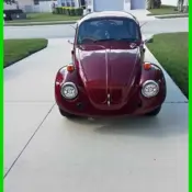 1974 Burgundy Volkswagen Beetle - Classic thumbnail