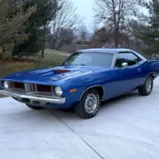 1974 BLUE Plymouth Barracuda thumbnail