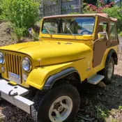 1974 Yellow Jeep CJ thumbnail