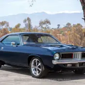 1974 Deep Dark Metallic Blue Plymouth Cuda Restomod 392 HEMI thumbnail