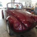 1974 burgandy Volkswagen bug thumbnail