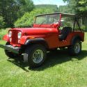 1975 Red Jeep CJ thumbnail