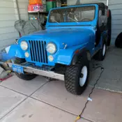 1976 Blue Jeep CJ-5 thumbnail