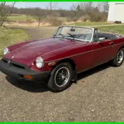 1976 Burgundy MG MGB thumbnail