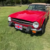 1976 Red Triumph TR-6 thumbnail