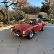 1976 Red Triumph TR 6 thumbnail