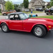 1976 Red Triumph TR-6 thumbnail